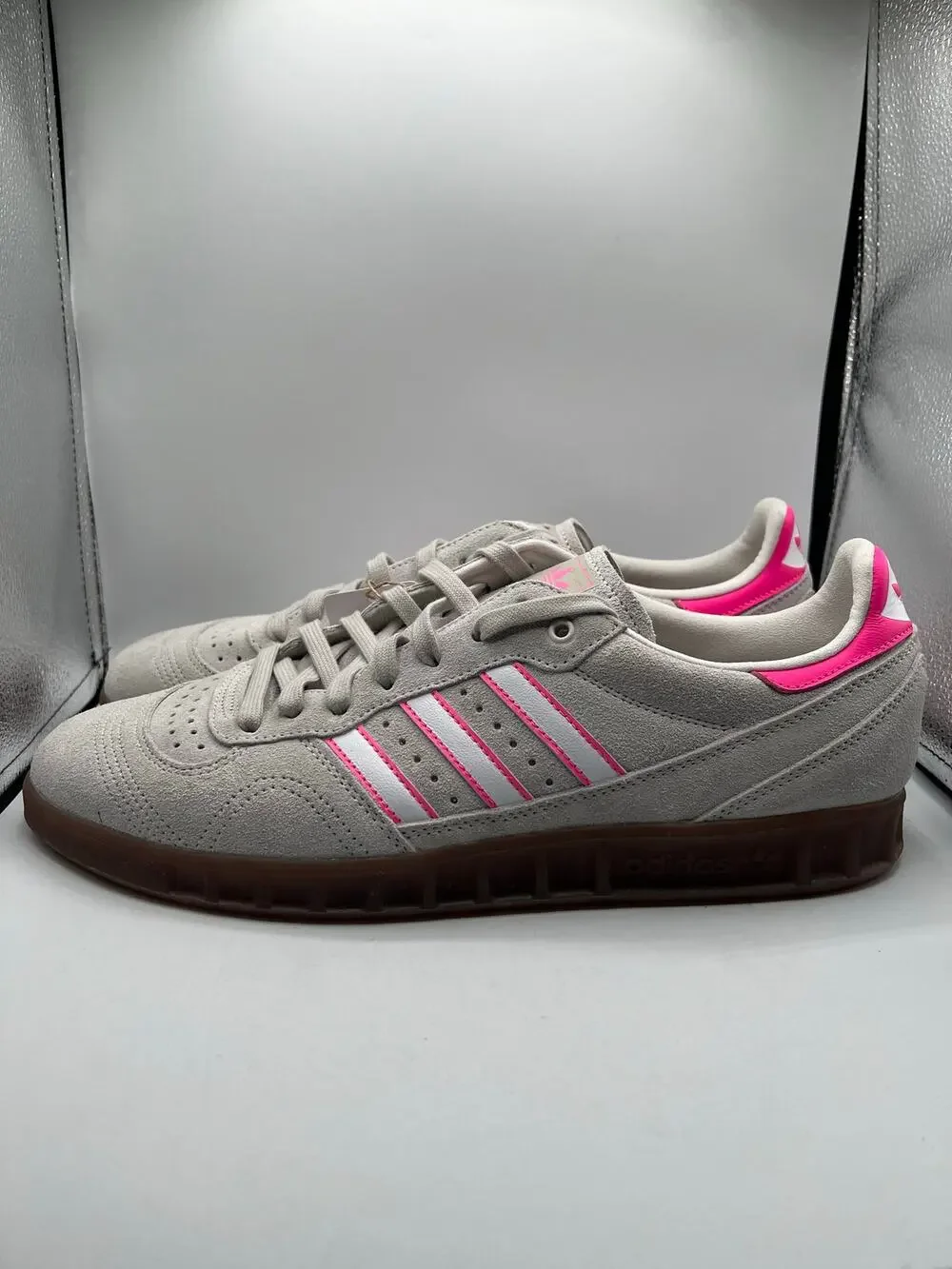 Adidas Handball Top “Grey White Lucid Pink” size 14 men’s